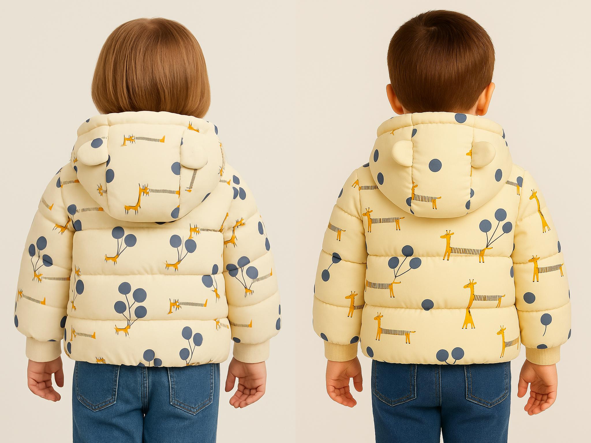 Dětská zimní bunda pro chlapce a dívky 