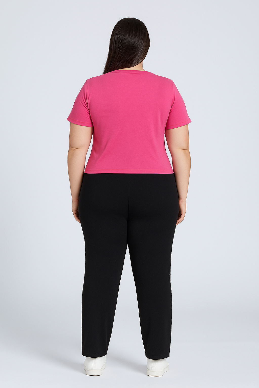 Dámské široké tepláky-velké velikosti 