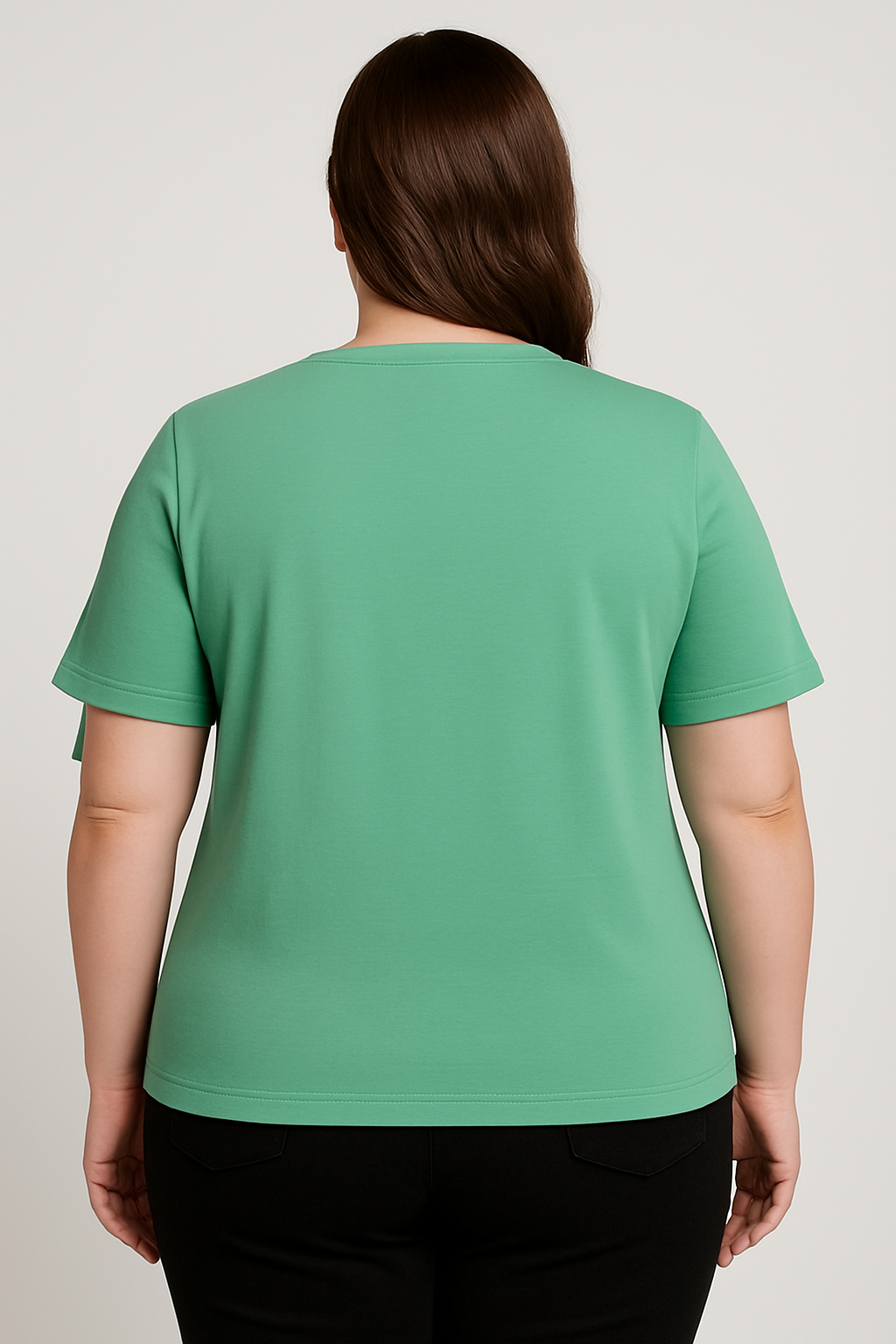 Dámské tričko-velké velikosti-barva zelená 