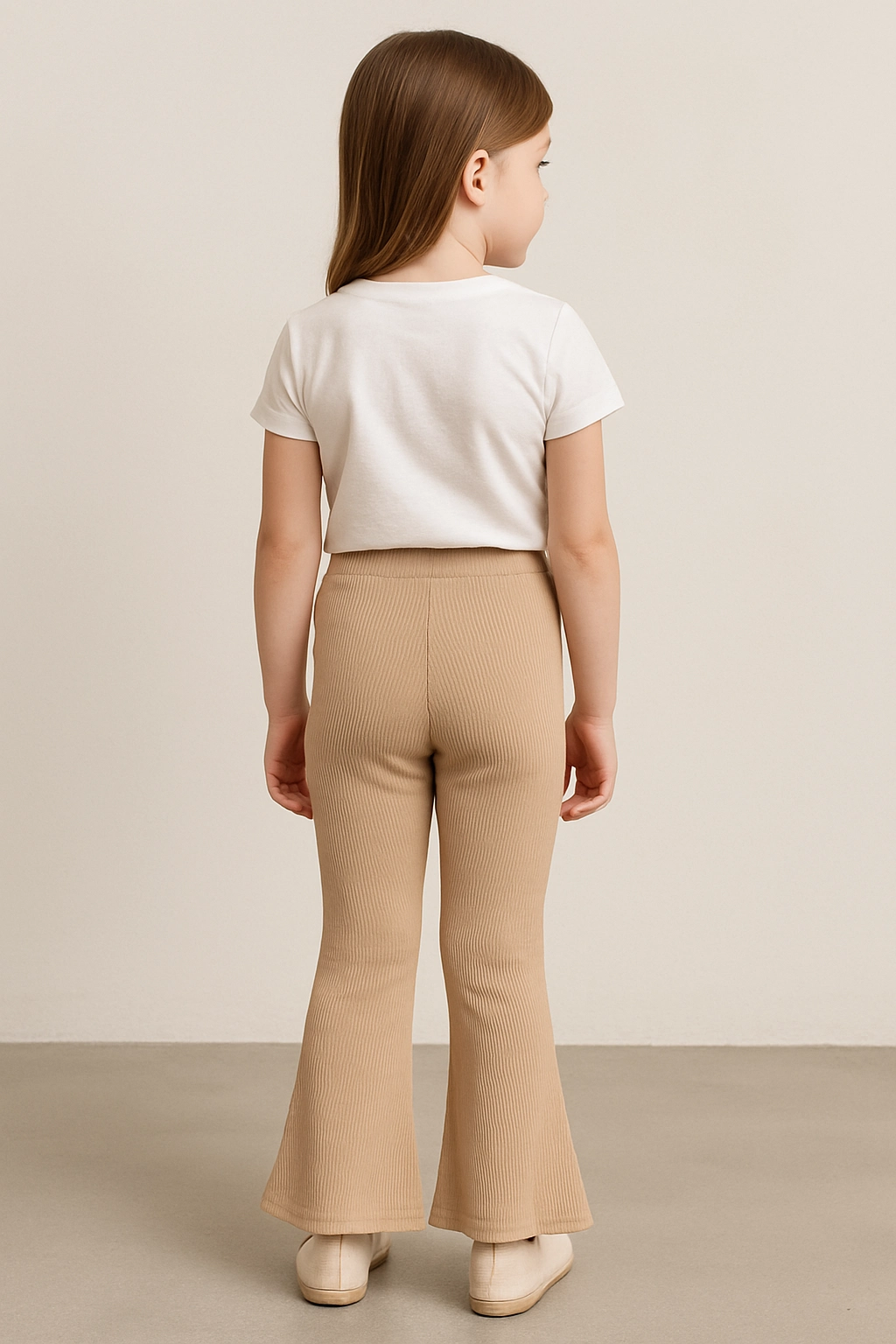 Dívčí široké tepláky s mašlí 