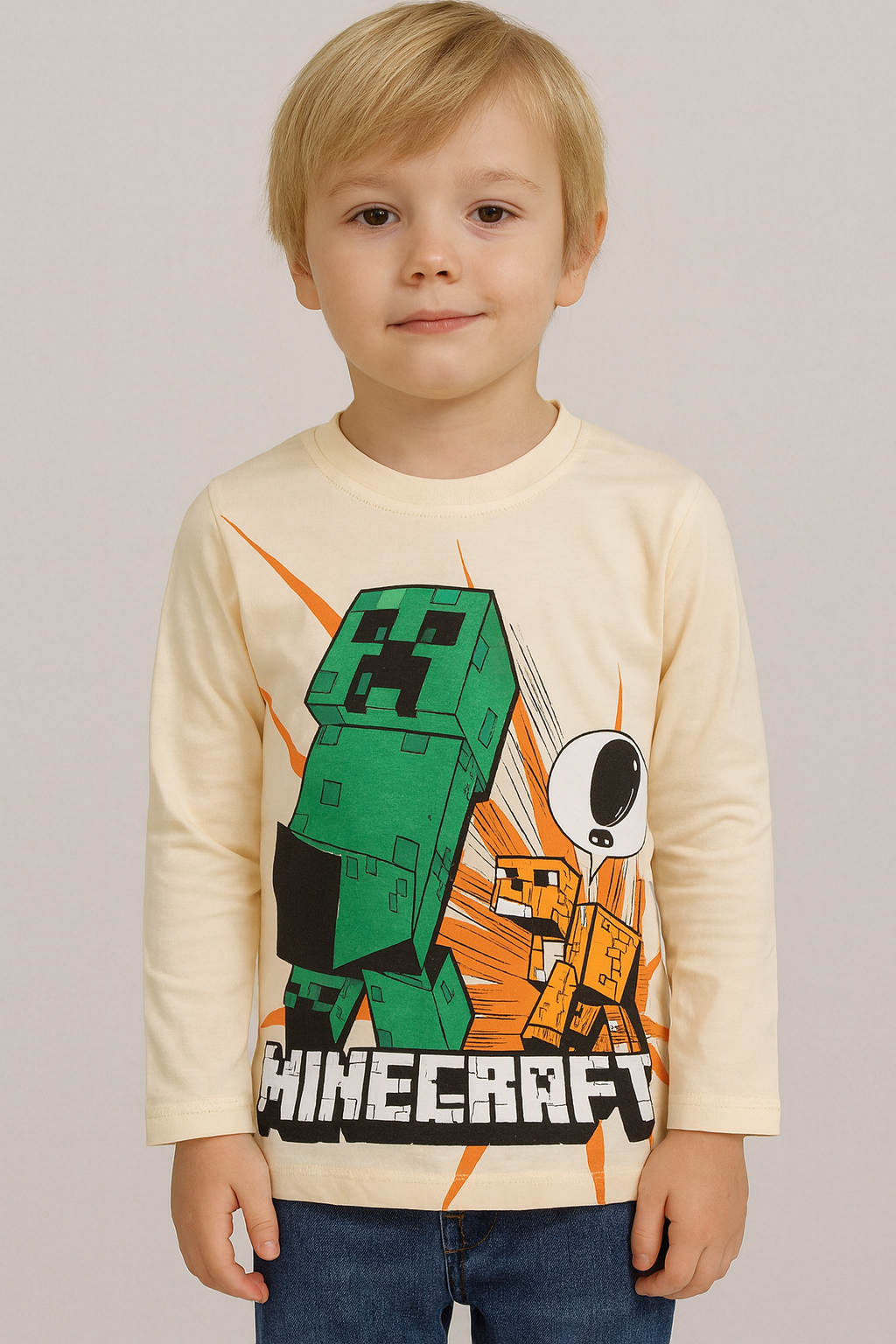 Chlapecká mikina z tenkého a jemného materiálu 