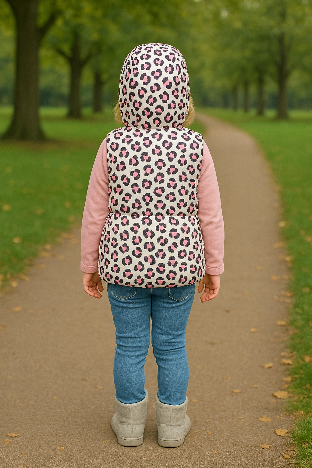 Dívčí vesta s mašlí 