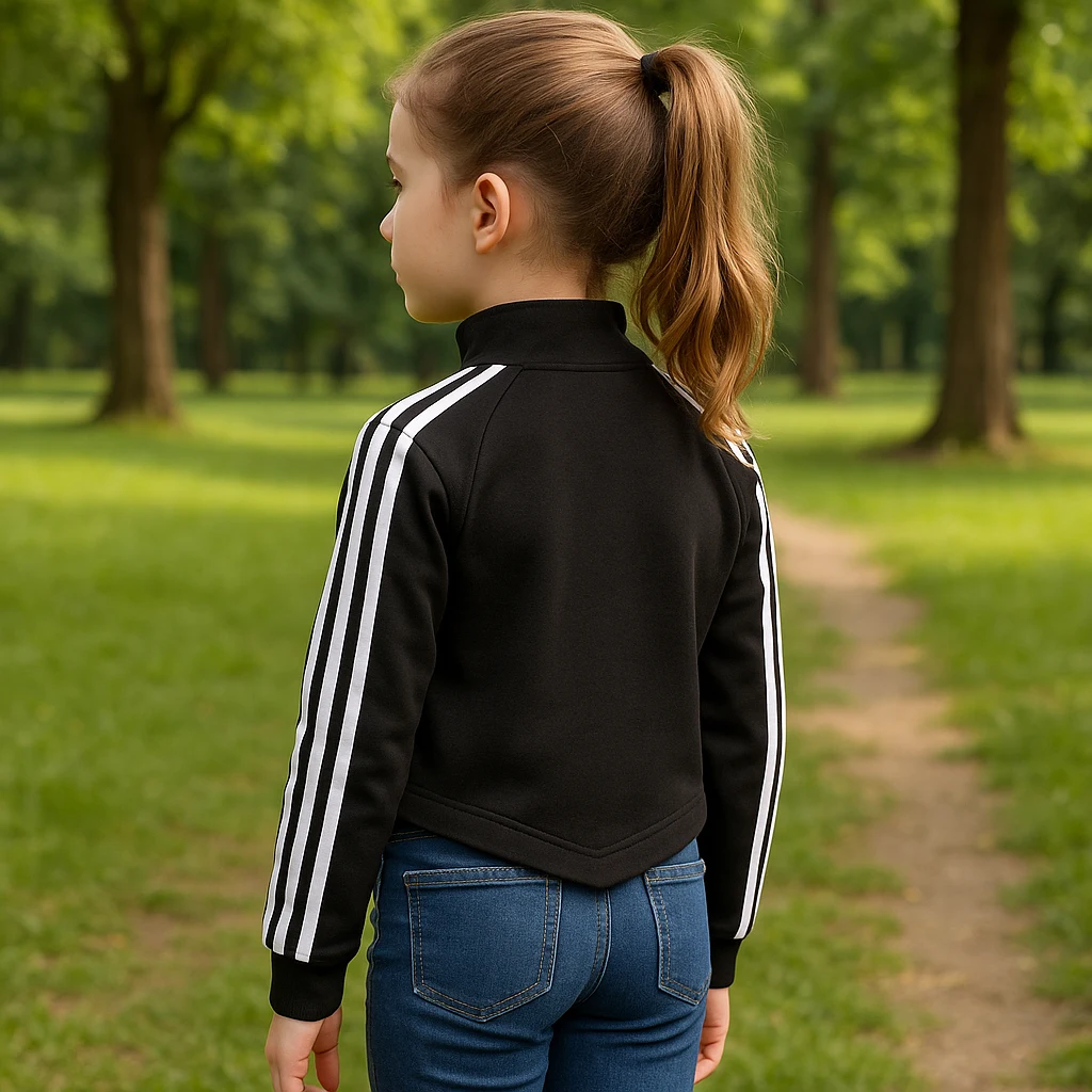 Dívčí sportovní krátká mikina 