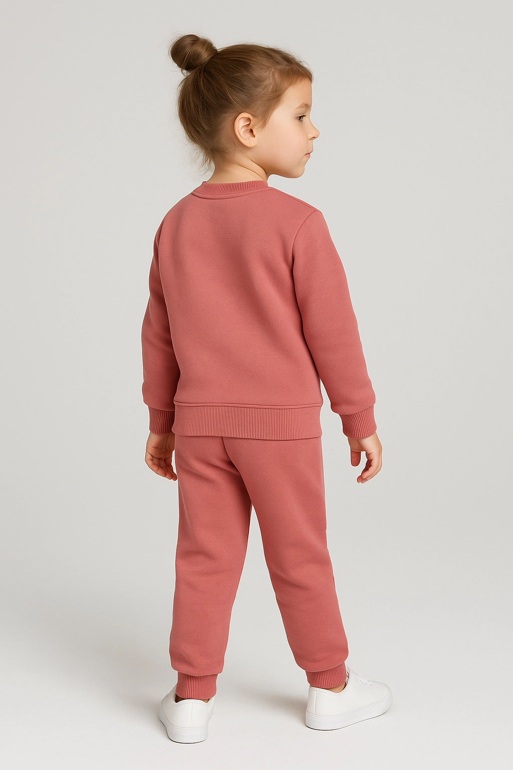 Dívčí tepláková souprava s fleecem a potiskem 