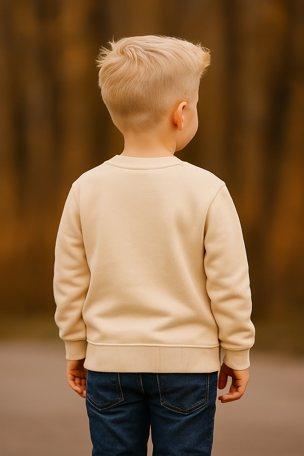 Chlapecká mikina s fleecem a potiskem 