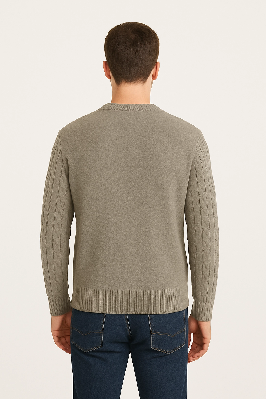 Pánský pletený svetr s copánky 