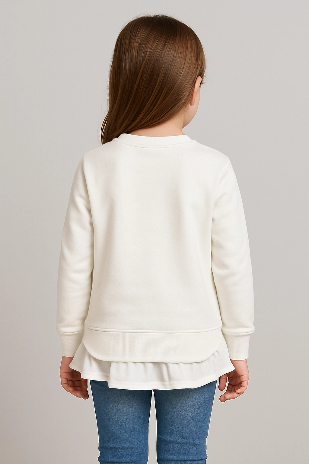 Módní Dívčí mikina s kvetičky