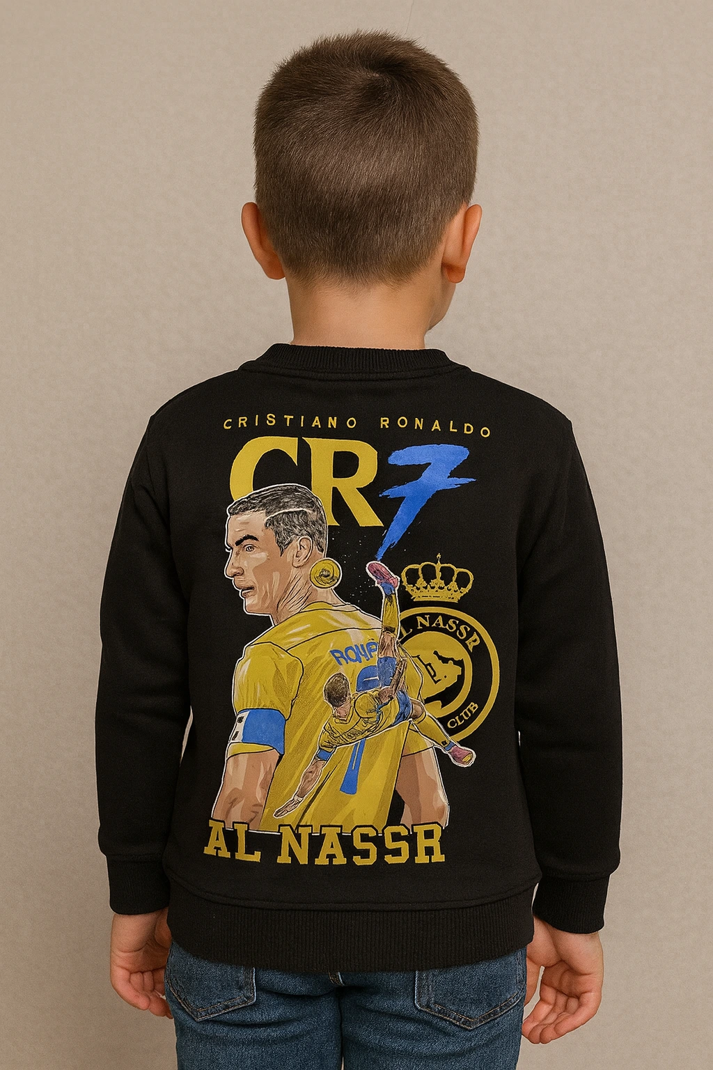 Chlapecká mikina fleecem a potiskem Ronaldem