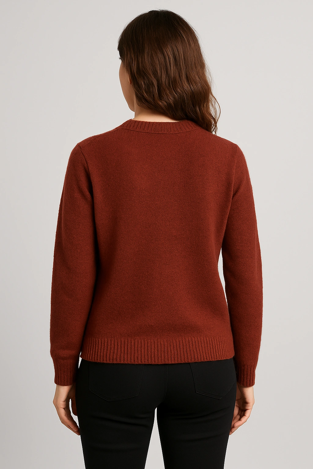 Dámský One Size kardigan vínové červené barvě s knoflíky 