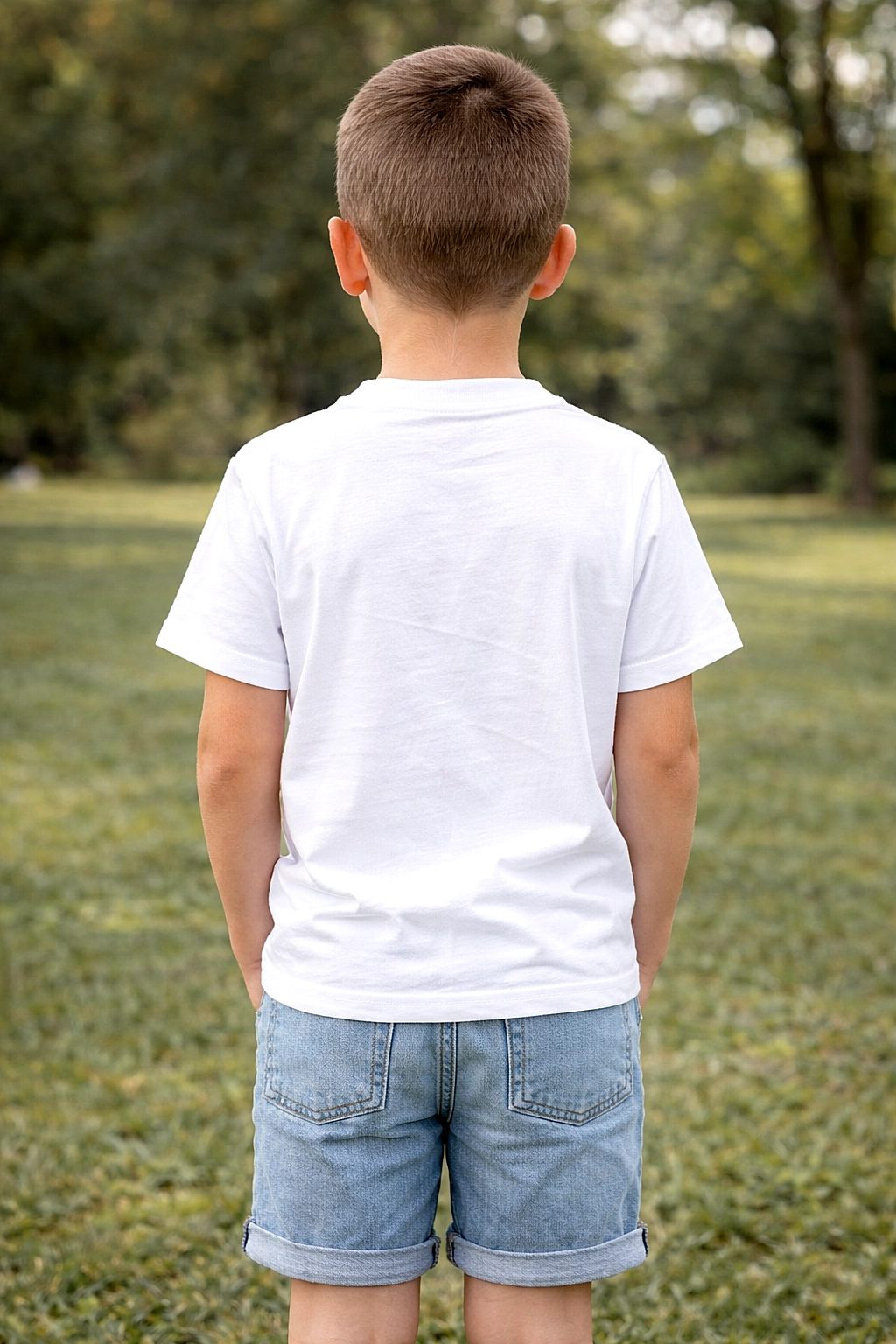Chlapecké bavlněné tričko v bílé 