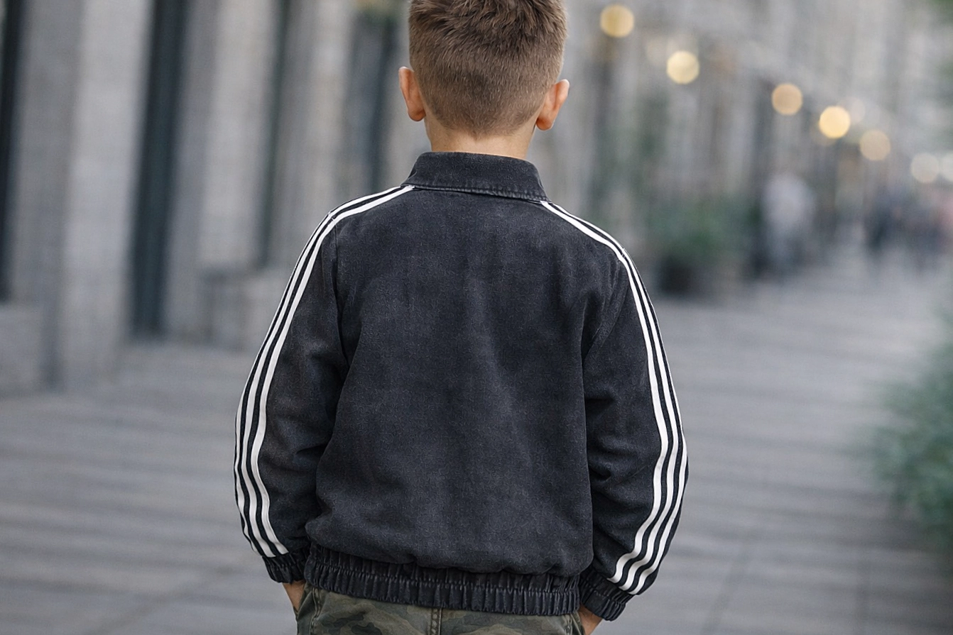 Chlapecká módní džínová mikina 