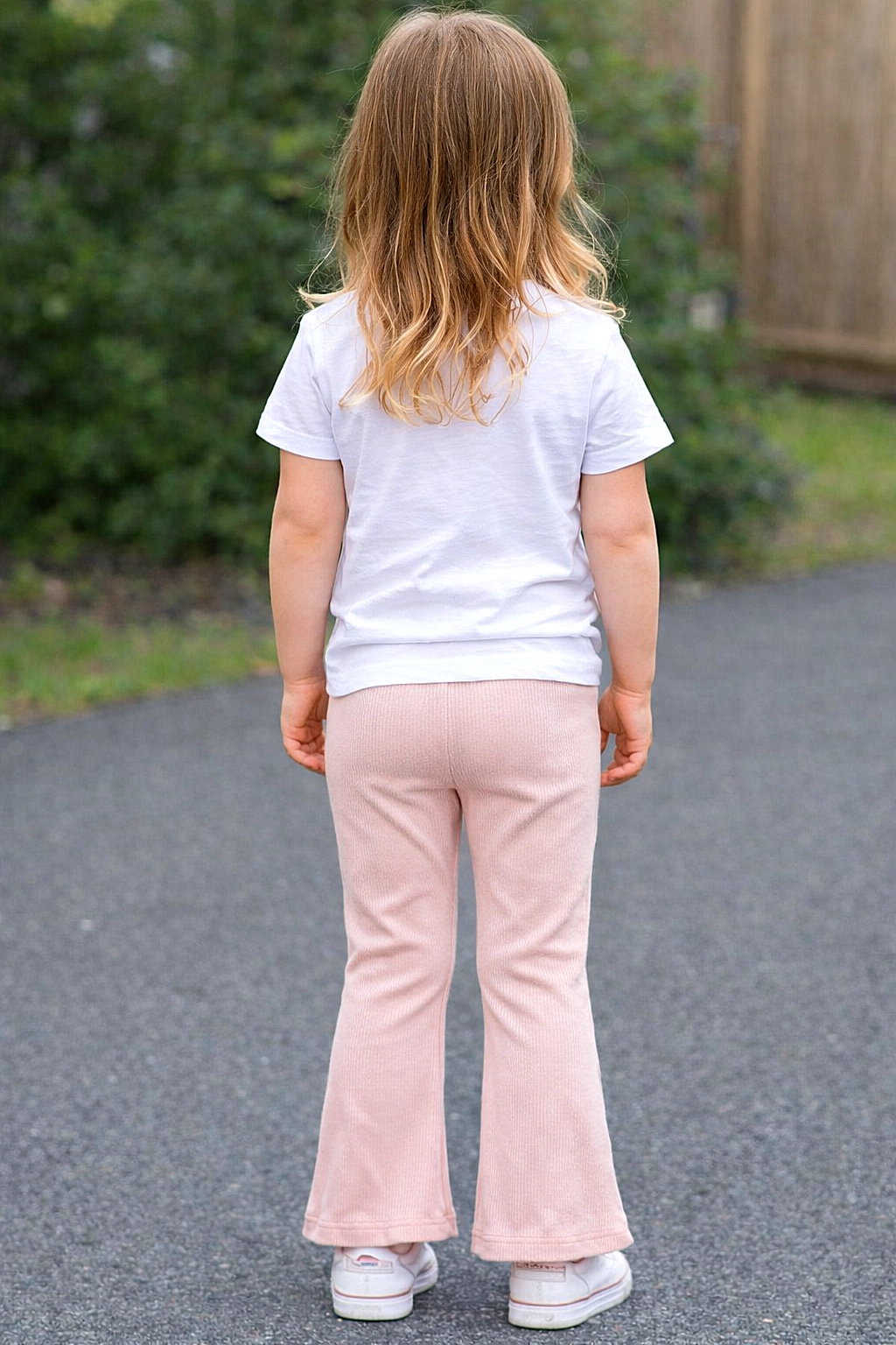 Dívčí legíny s rozšířené nohavice do zvonu 