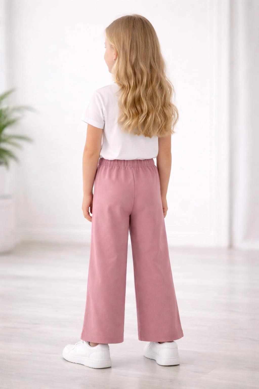 Dětské široké kalhoty Cappuccino