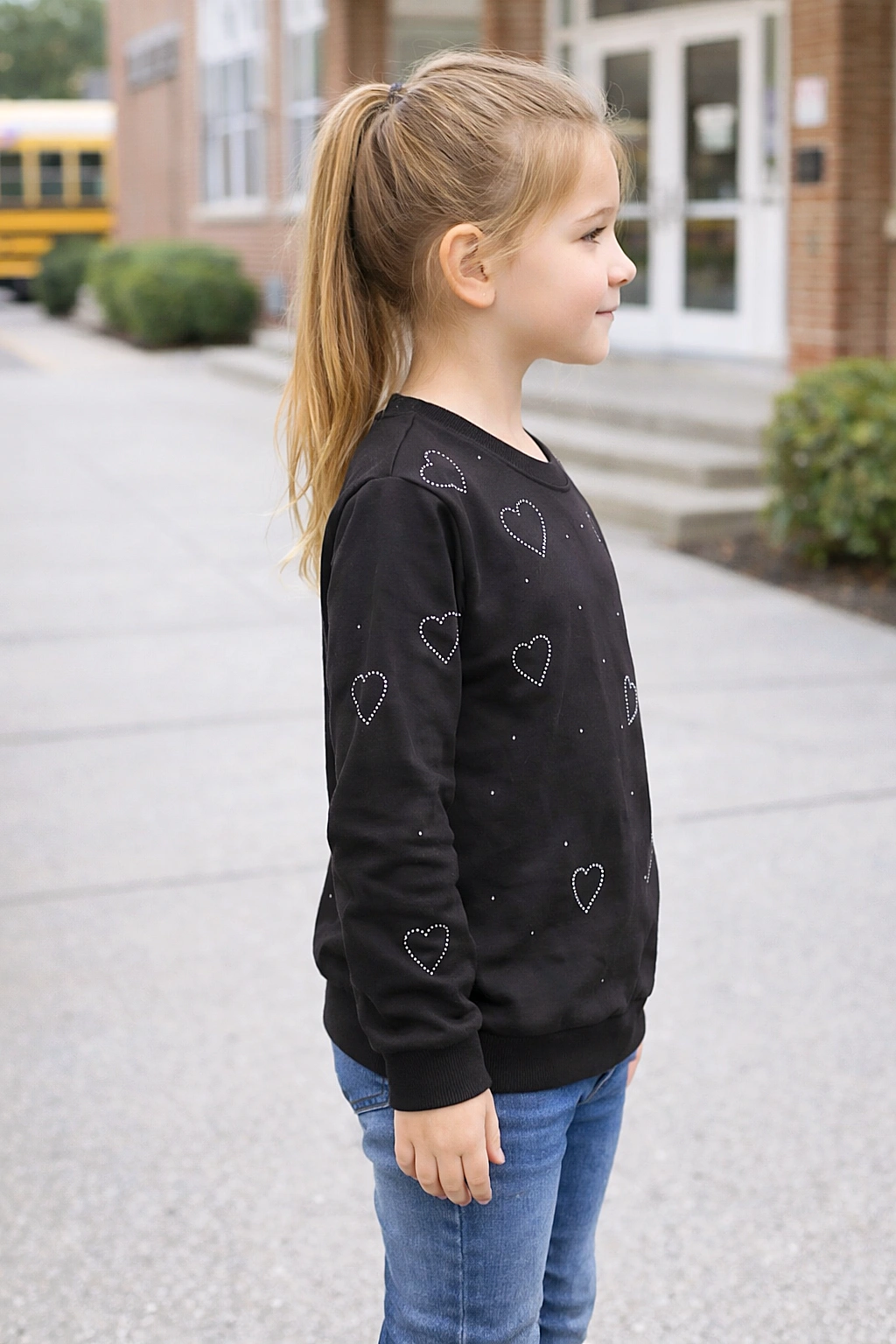 Dívčí mikina s kamínky
