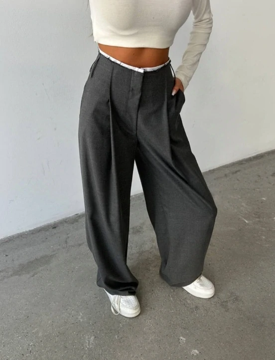 Dámské široké kalhoty 