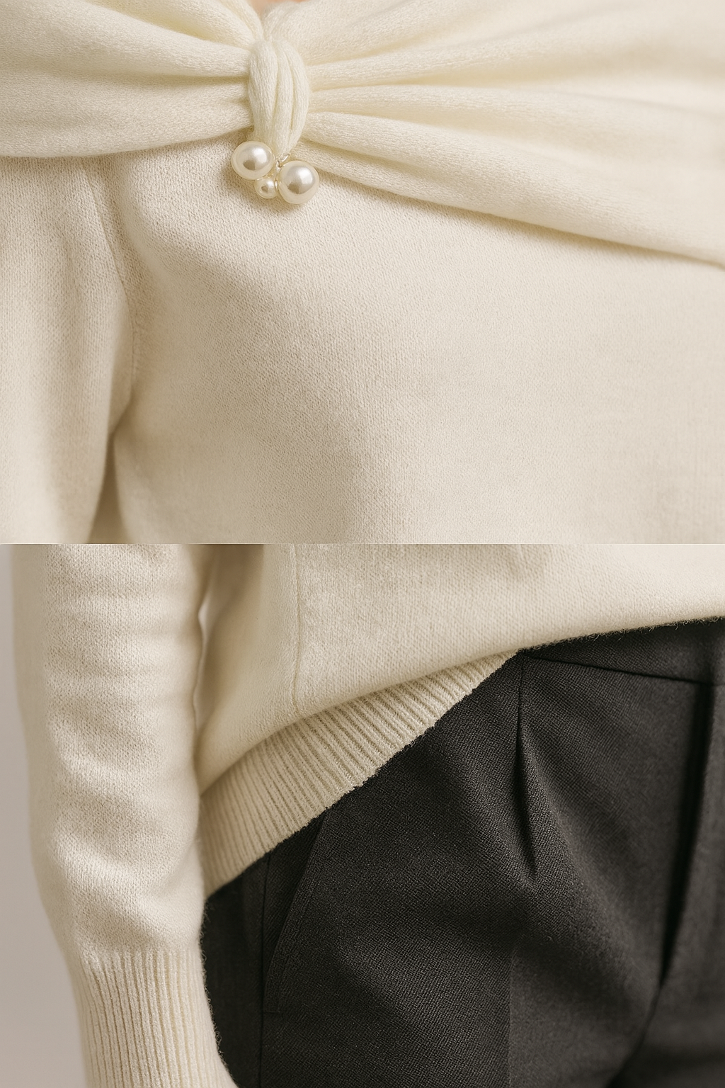 Dámský svetr bílý One Size