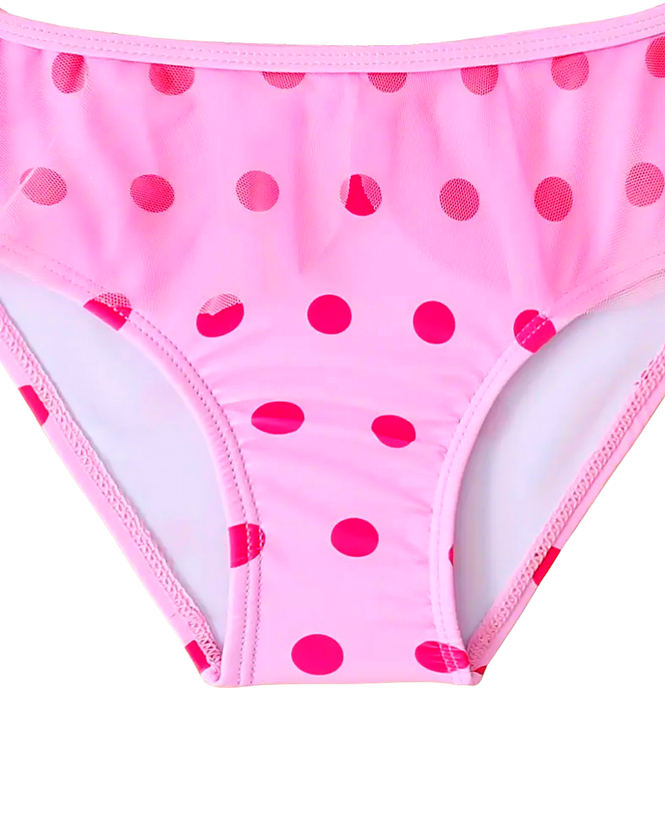 Dívčí plavky Dvoudílné s potiskem a mašlí 