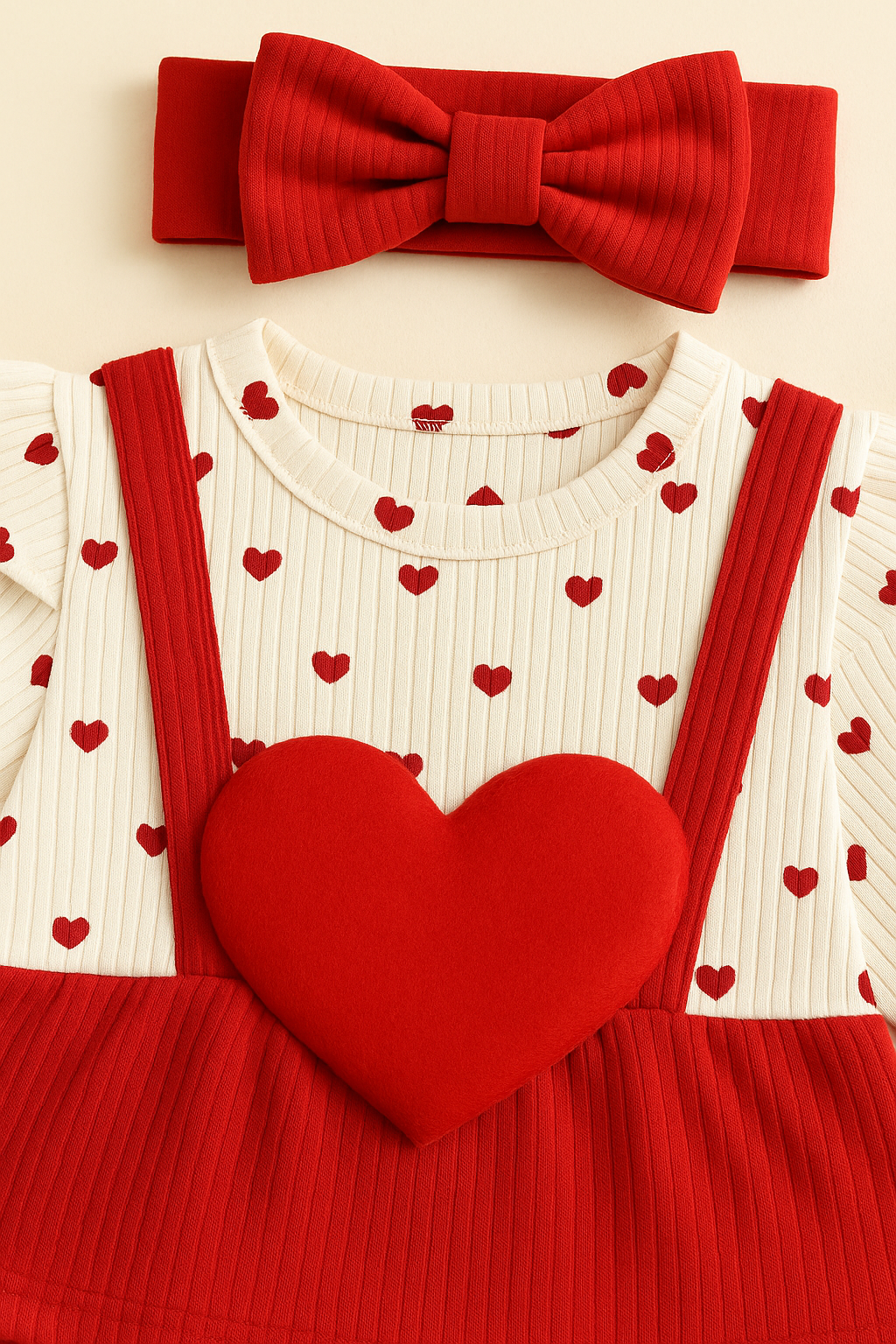 Bodyček s neoddělitelnou šatičky a mašlí 