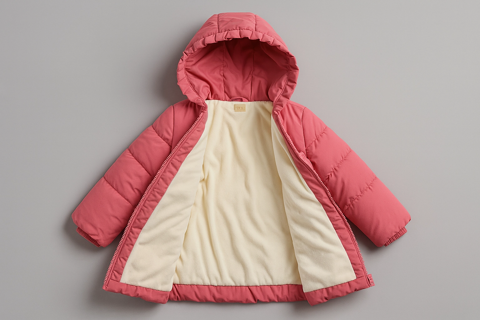 Dívčí zimní bunda s motivem Motýlek 