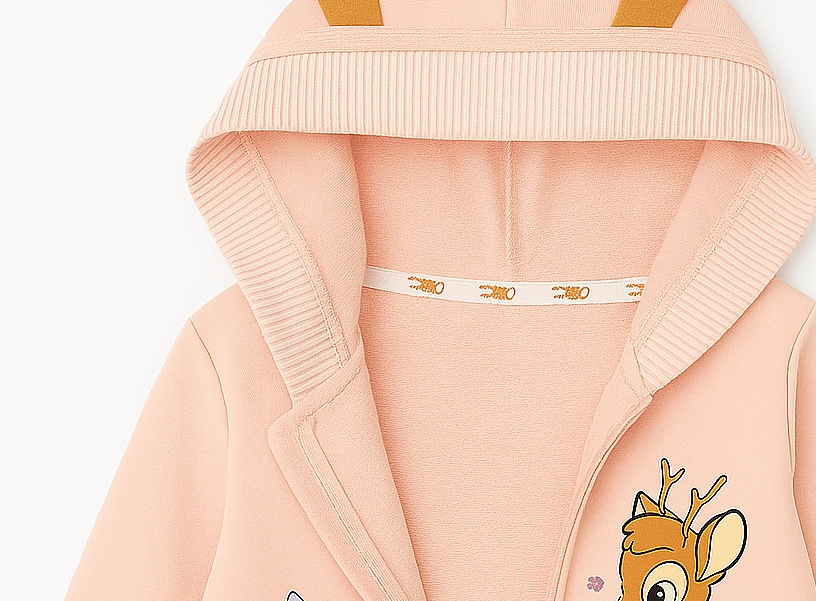 Kombinéza pro miminka s potiskem a textilní jeleními parohy