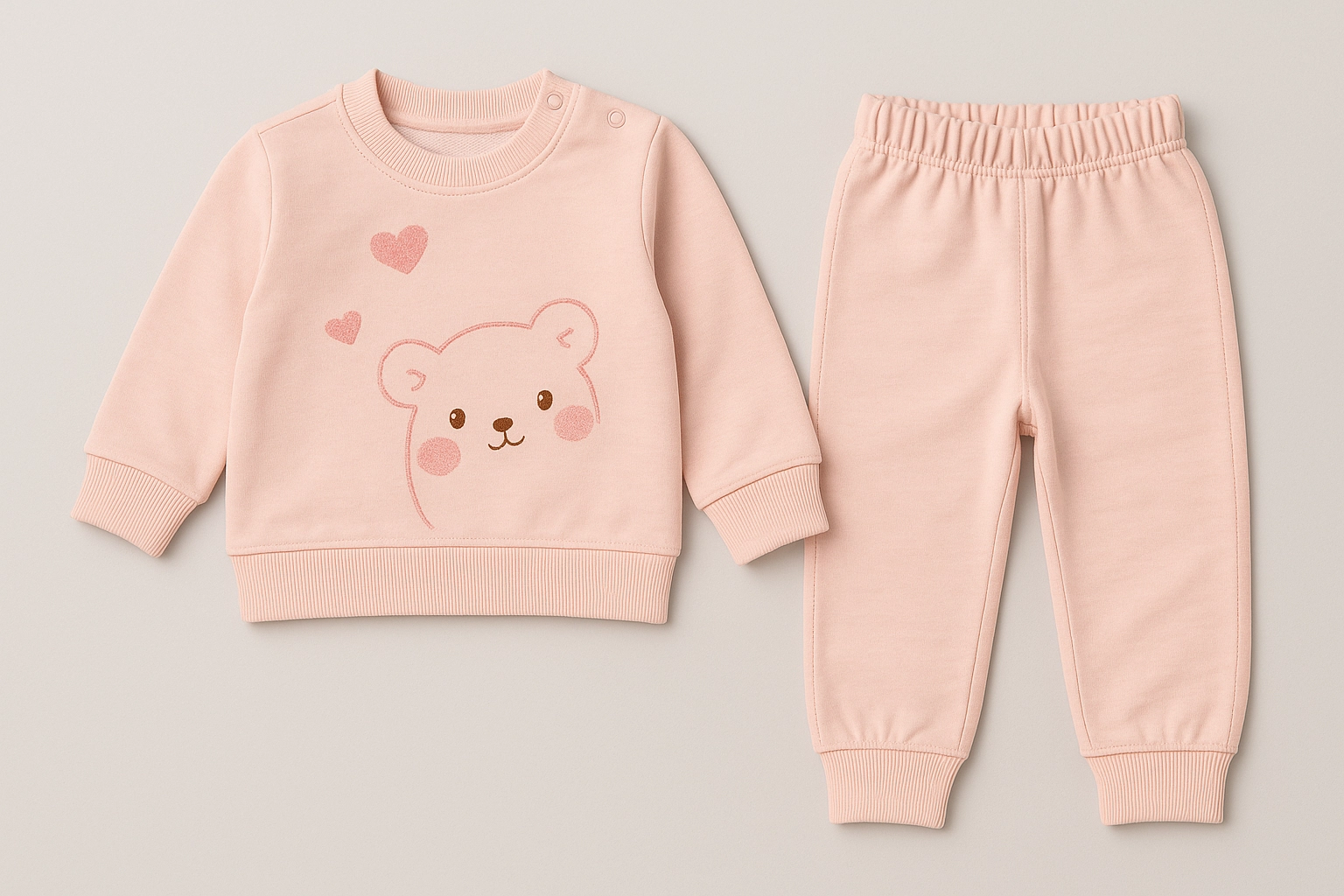 Roztomilá tepláková souprava pro miminka - Dívčí 