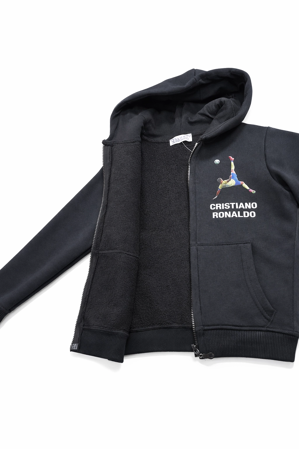 Fleecová mikina na zip s Potiskem Ronaldo - Chlapecká 