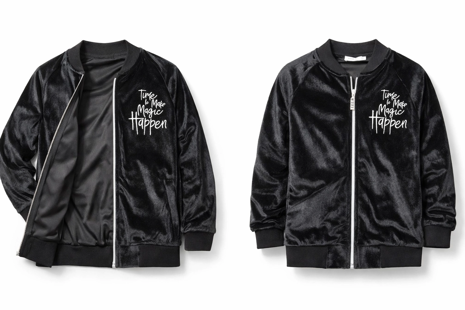 Dívčí sametová mikina 