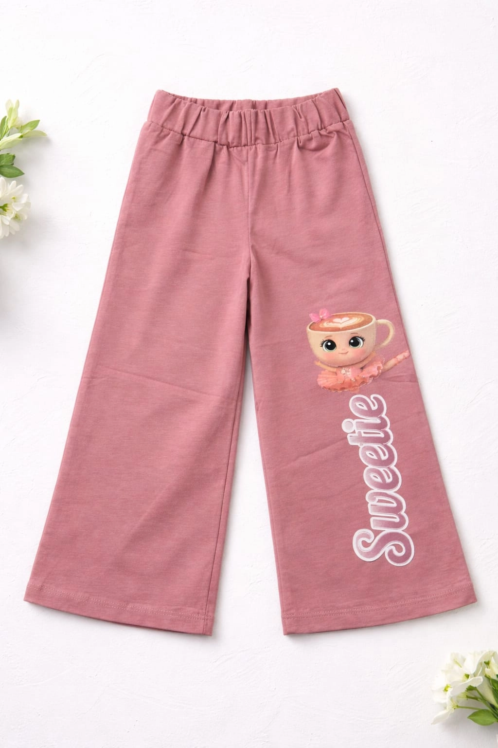 Dětské široké kalhoty Cappuccino