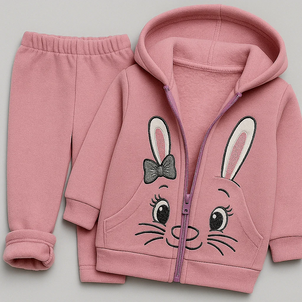 Dívčí tepláková souprava s fleecem 3 dílna 