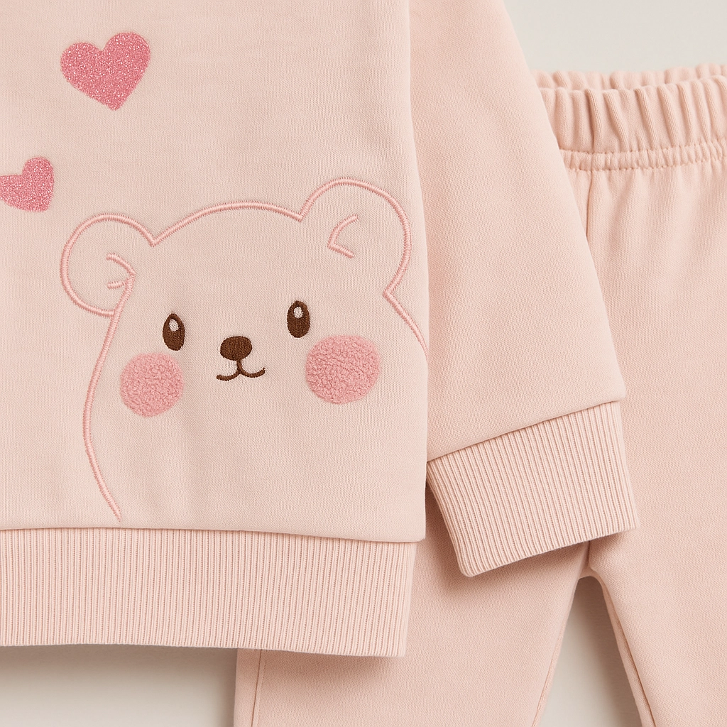 Roztomilá tepláková souprava pro miminka - Dívčí 