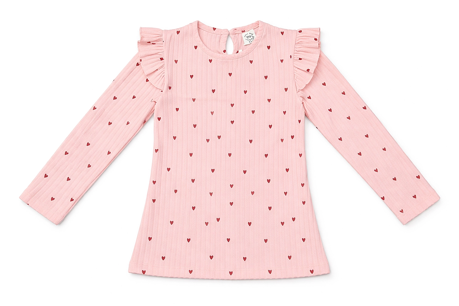 Růžová dětská halenka s dlouhými rukávy- Dívčí 