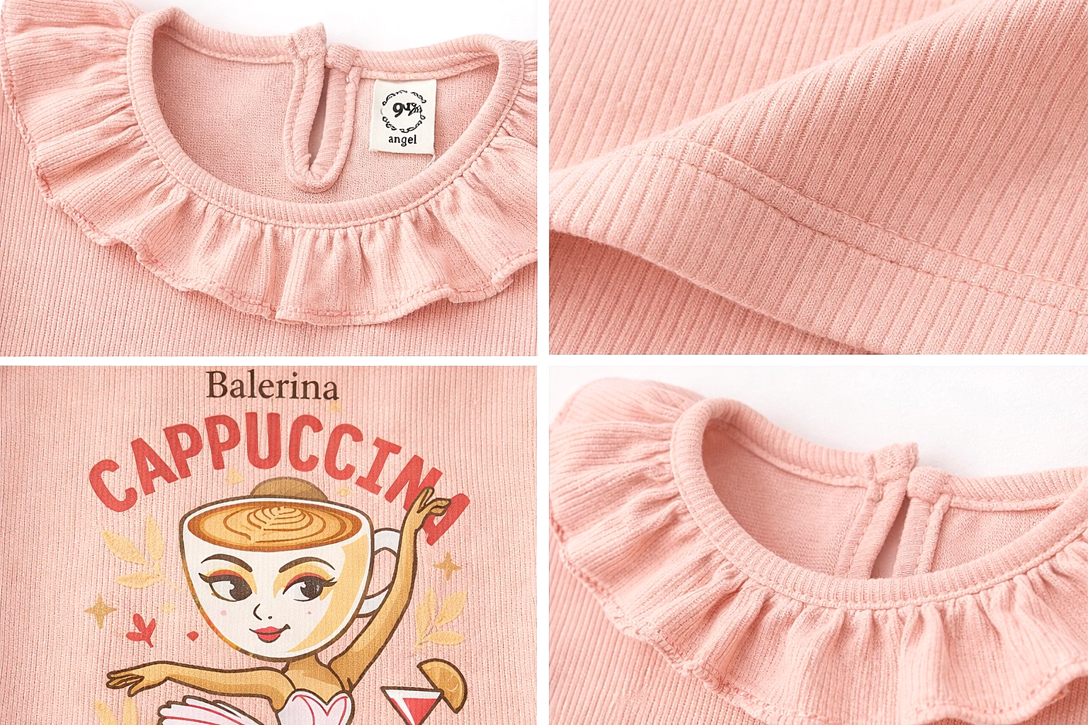 Divči halenka s potiskem Balerina Cappuccina 