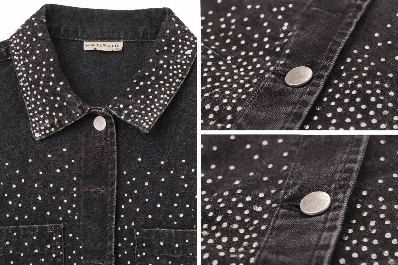 Dívčí džínová bunda s kamínky