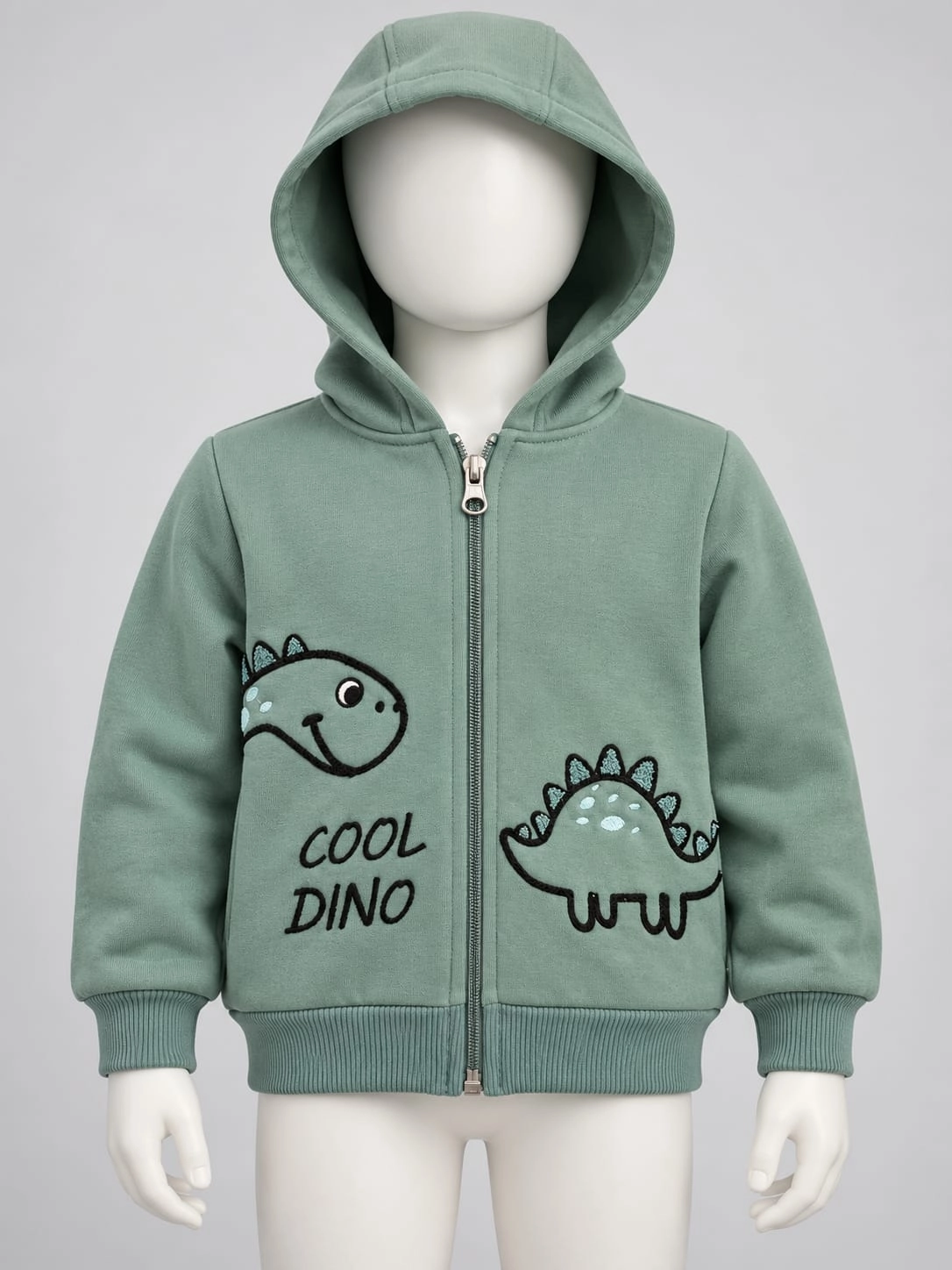 Chlapecká mikina s kapucí a dinosaury