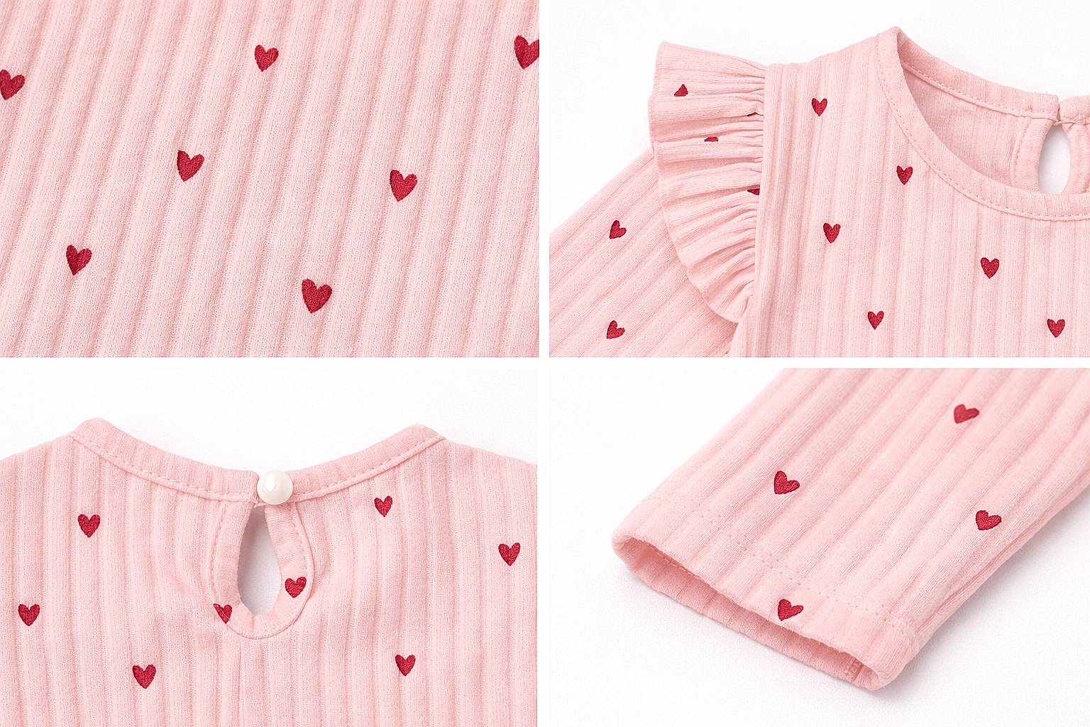 Růžová dětská halenka s dlouhými rukávy- Dívčí 