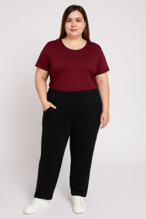 Dámské široké tepláky-velké velikosti 